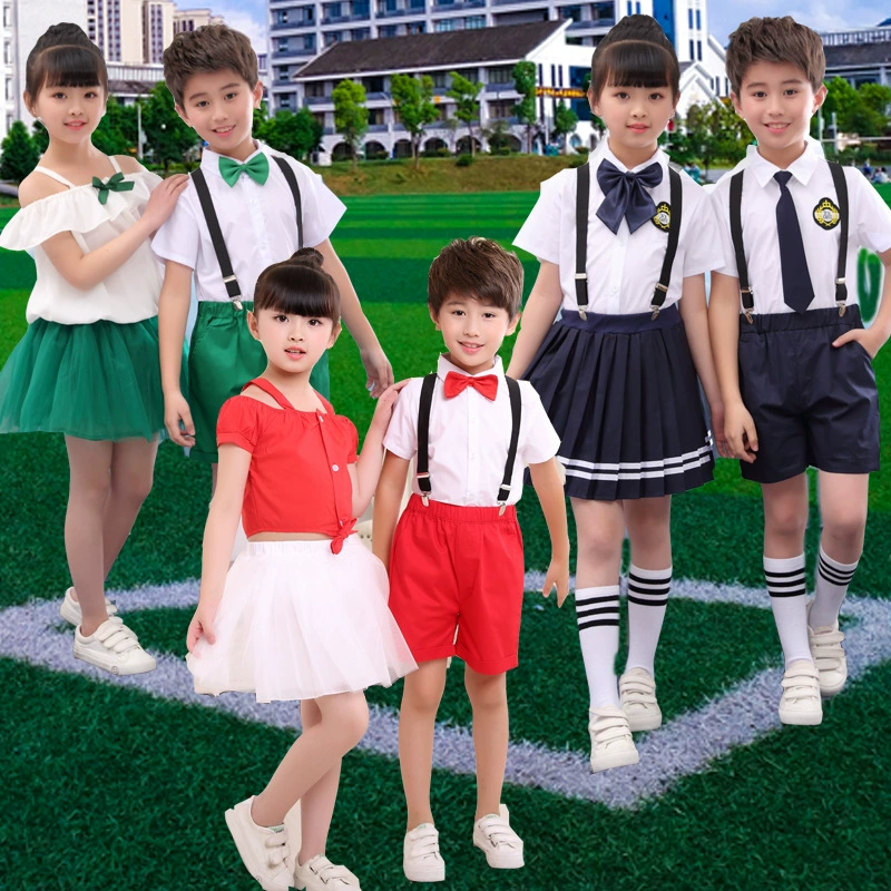 Детский костюм Брюки Одежда для выступлений Одежда для хора учеников начальной школы Одежда для выступлений с поэтическим декламацией Одежда для танцев в детском саду