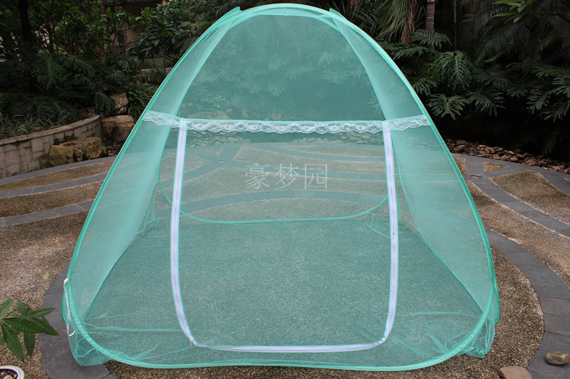 苹果绿专供出口钢丝蚊帐