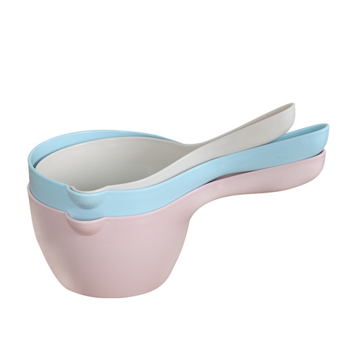 Factory Direct Plastic PP Long Handle Water Ladle Hair Wash Cup Home Kitchen Supplies Water Ladle Wholesale Bathroom With Spout Water Spoon