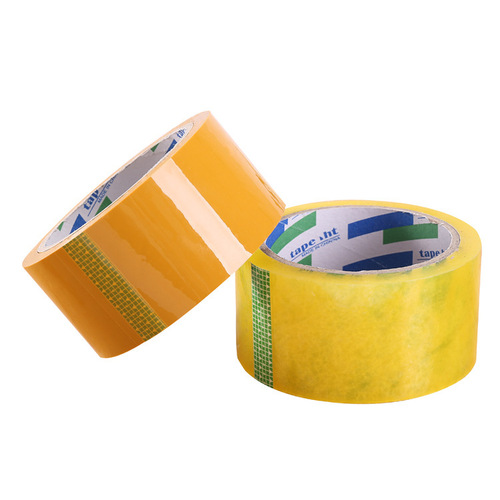 Factory wholesale transparent packing tape sealing tape express tape yellow 50 meters