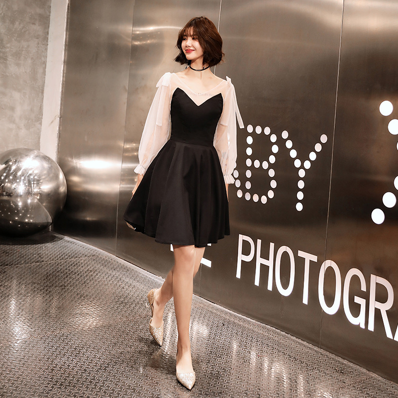 Vestido de noche corto blanco para mujer, novedad de primavera y verano 2025, vestido de fiesta para eventos sociales, vestido ajustado, vestido de noche pequeño image 8
