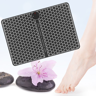 Manufactor Direct selling Foot Massage Cushion EMS Micro-current pulse Massager Legs instrument Electric conduction silica gel Black Technology