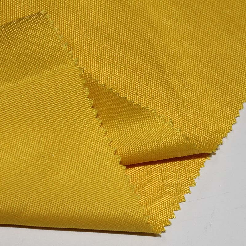 涤纶春季黄色印花牛津布 帐篷遮阳棚布料 工作服拉杆箱箱包面料