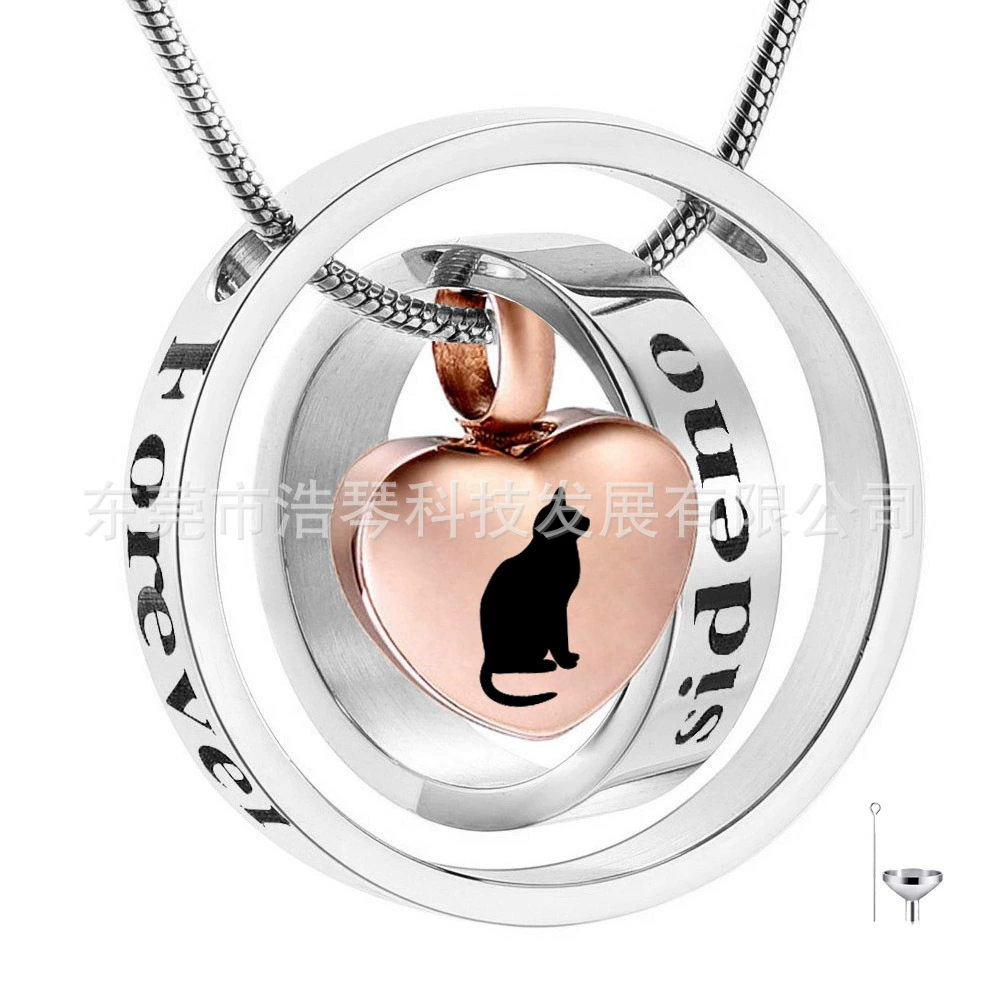 Европейский и американский персонализированные в форме сердца флакон духов памятные ПЭТ пепел ожерелье может быть открыт сердце шкатулка кулон аксессуары