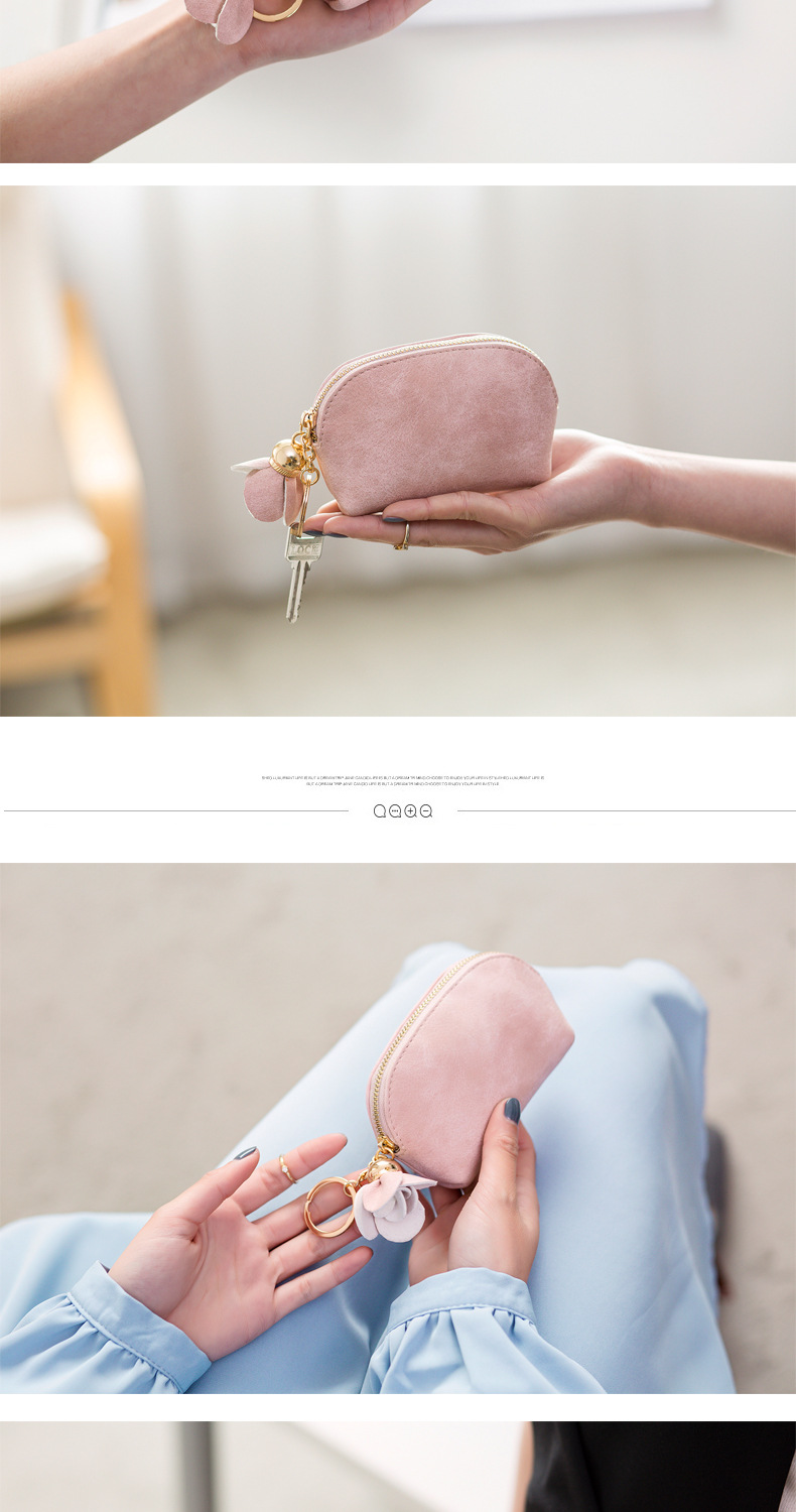41g Weight Polyester Lining Material Zipper Closure Type Coin Purse Bags Type 1 Piece Quantity Daily Occasion Pu Leather Material Solid Color Pattern All Seasons Season Women's Gender Simple Style Style Dumpling Shape Shape Women's Solid Color Pu Leather Zipper Coin Purses 2