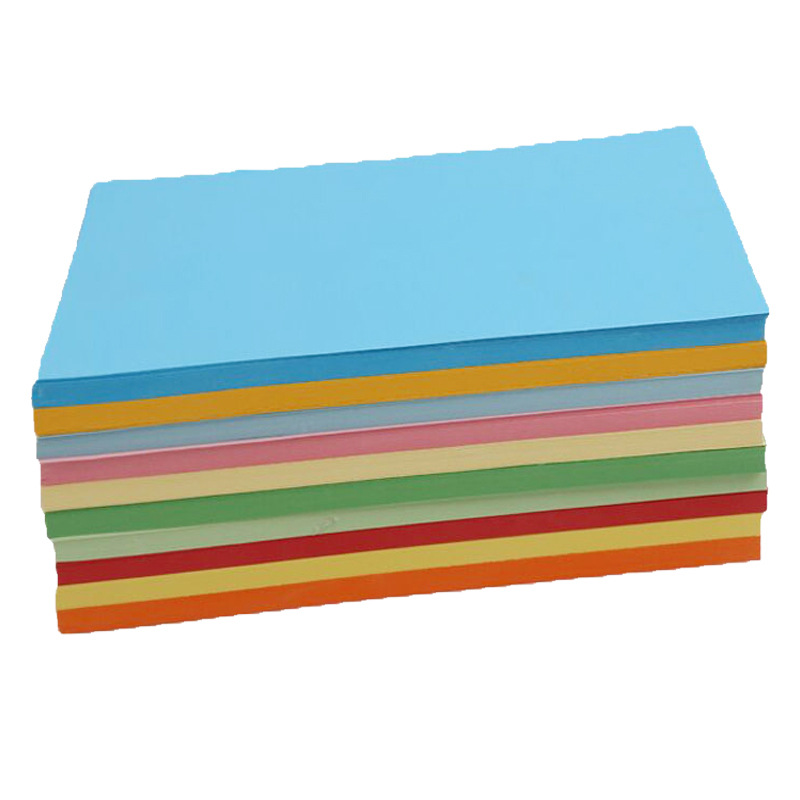 컬러 복사 용지 70G A4 인쇄 복사 용지 100 장 손으로 접은 그림 종이 사무용품 컬러 종이