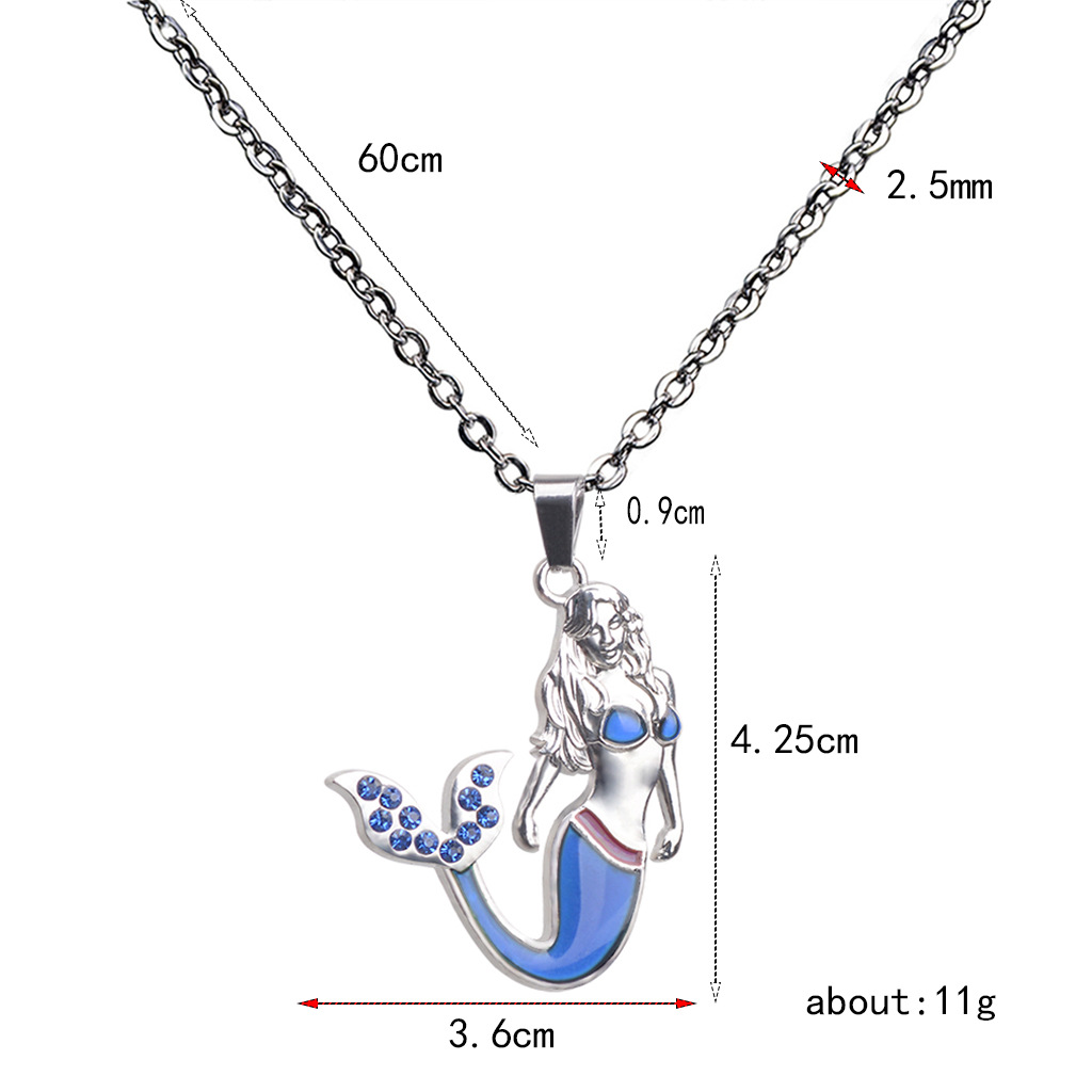 Lady Printing Stainless Steel Alloy Plating Rhinestones Women'S Necklace display picture 14