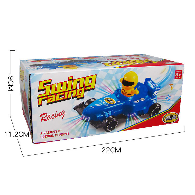 Venta caliente rueda universal eléctrica coche deportivo música fórmula ligera coche de carreras coche de juguete para niños niño puesto al por mayor