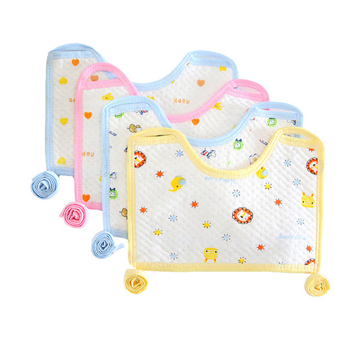 New maternal and infant products baby ecological cotton waterproof square floral children's bib bib