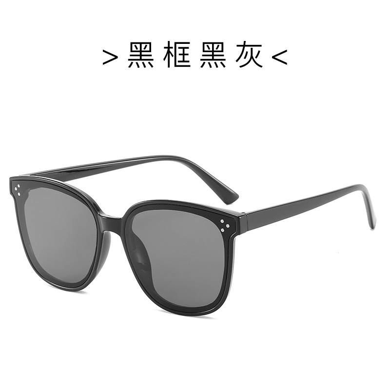 Moda V marca gafas de sol WeChat gafas de sol retro Harajuku caja cuadrada de satén gafas de sol 5203
