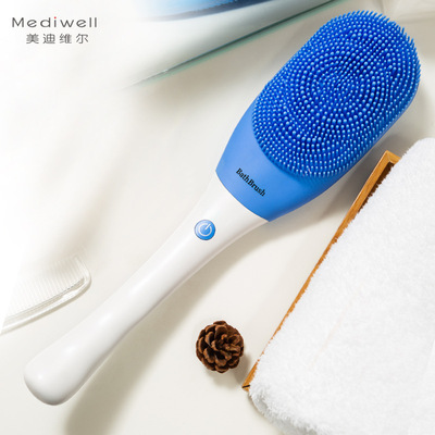 39℃ 電動洗澡刷 搓澡沐浴搓背長柄嫩膚矽膠清潔刷洗澡搓澡背神器