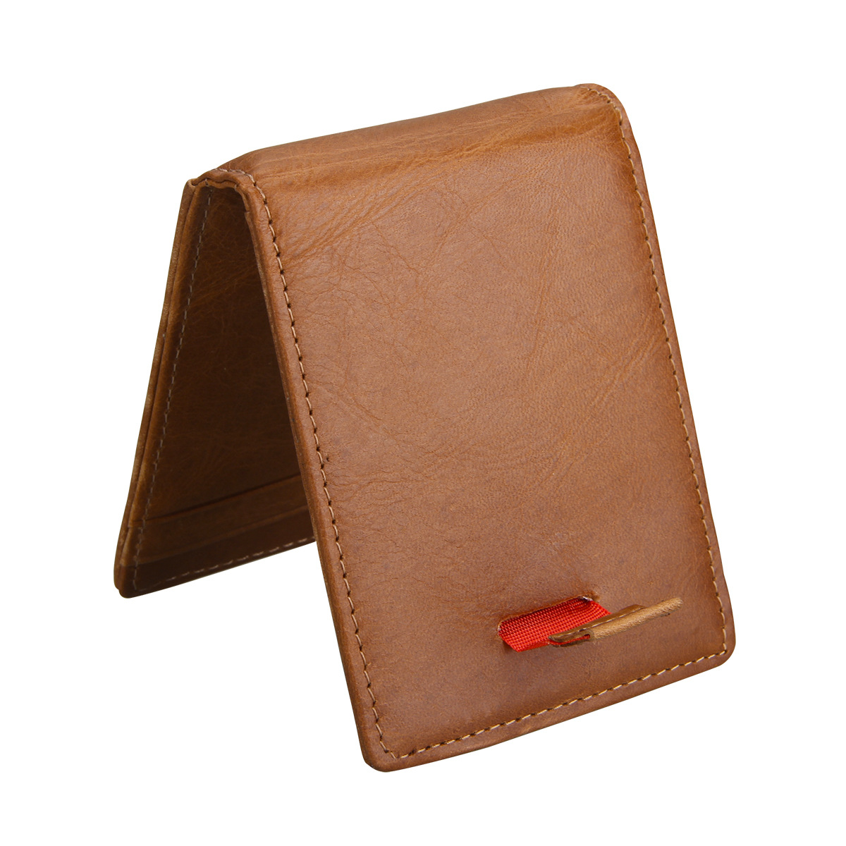 亚马逊爆款男士真皮钱包RFID复古休闲美金夹wallet短款牛皮钱夹