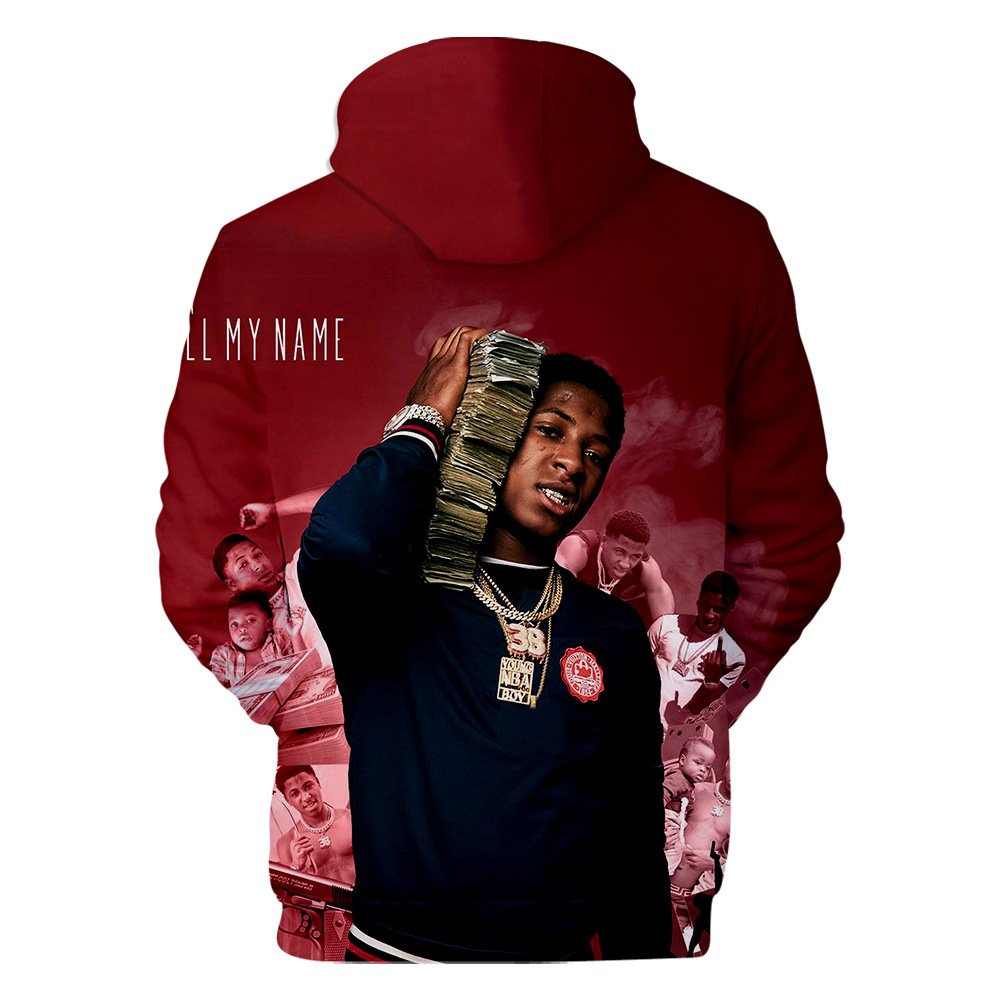 2021 YoungBoy Never Broke Again 3D Print Men Hoodies And Sweatshirts