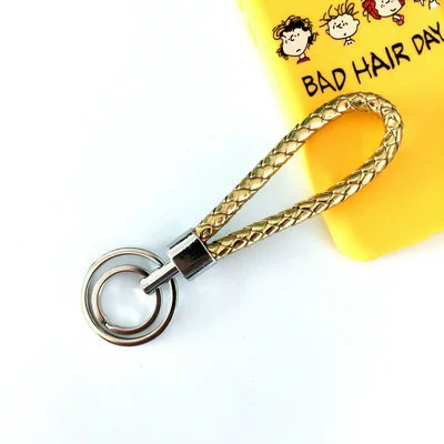 Woven keychain, polyurethane bag, pendant