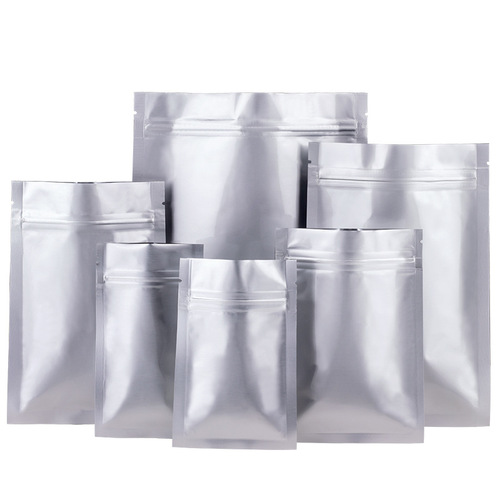 Self-Sealing Aluminum Foil Bag Food Sealing Bag Pure Aluminum Pull-String Bag Tea Light-Proof Tea Packaging Bag Bulk Wholesale