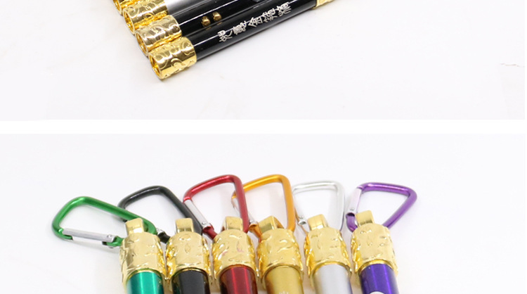 Three-in-one infrared laser light gift LED mini flashlight, golden hoop rod flashlight, ultraviolet banknote detector lamp pic 19
