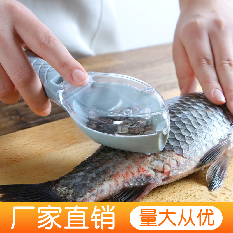 Home Kitchen Tools With Cover Fish Scale Planing Kitchen Fish Scale Planer Manual Scraper Fish Scale Apparatus Scraper Fish Scale Kitchenware