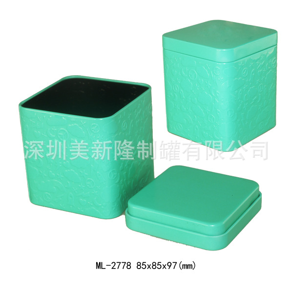 厂家定制方形内塞铁盒包装  密封茶叶铁罐  便携方形铁盒