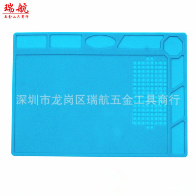 防高溫隔熱矽膠墊工作台手機數碼設備維修拆卸多格工作墊廠家直銷