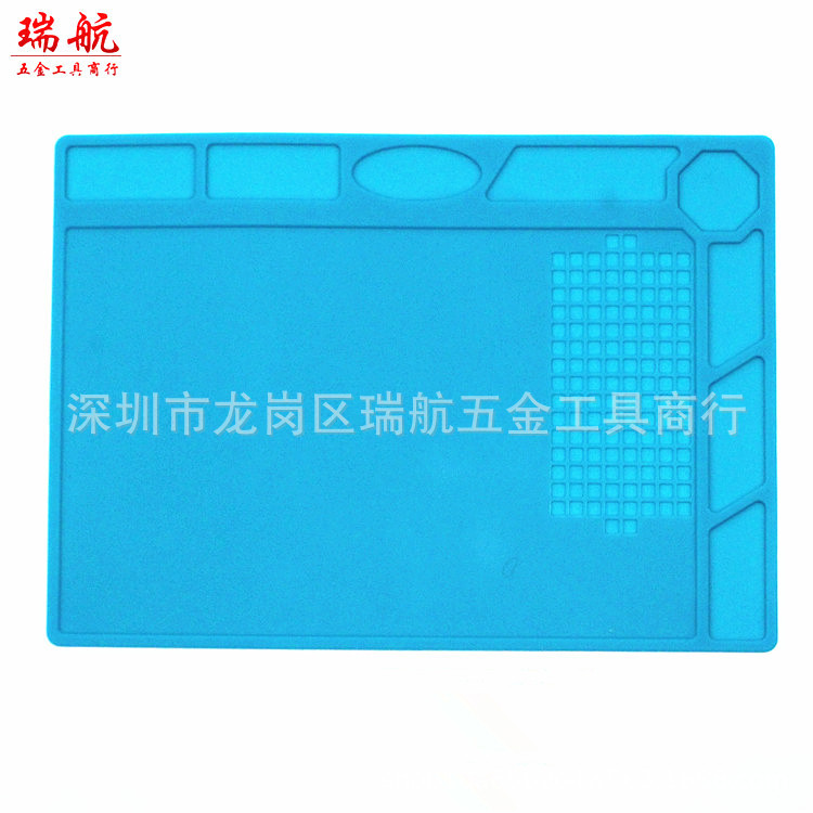防高溫隔熱矽膠墊工作台手機數碼設備維修拆卸多格工作墊廠家直銷