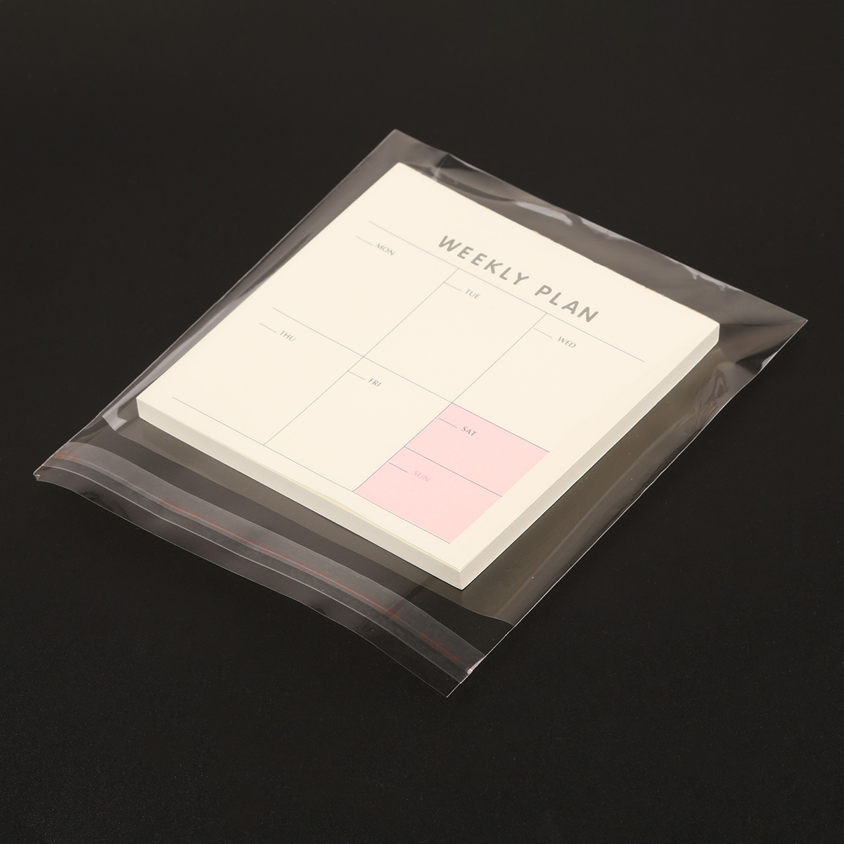 Plastic Material Simple Style Transparent Plastic Jewelry Packaging Bags