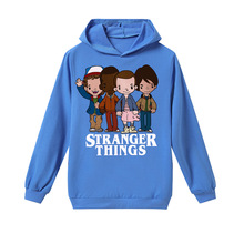 怪奇物语 Stranger Things 卡通长袖小孩卫衣T恤中大童童装H1129#