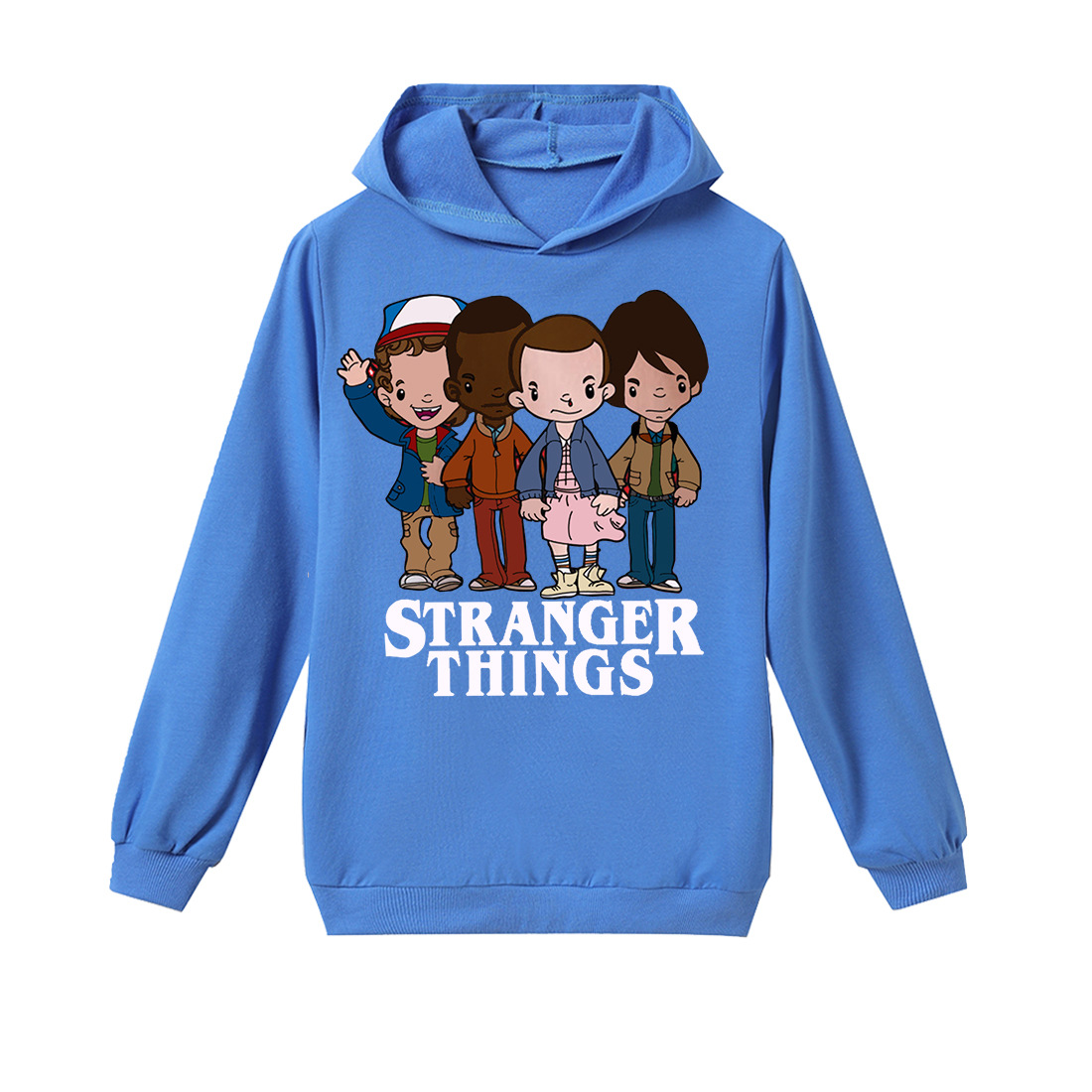 怪奇物语 Stranger Things 卡通长袖小孩卫衣T恤中大童童装H1129#