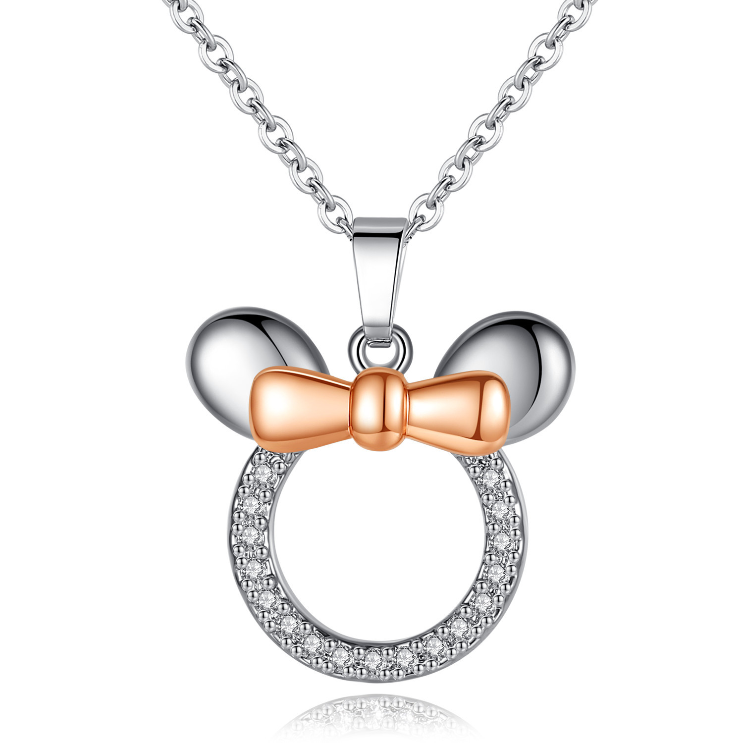 Simple Zircon Cute Necklace display picture 3