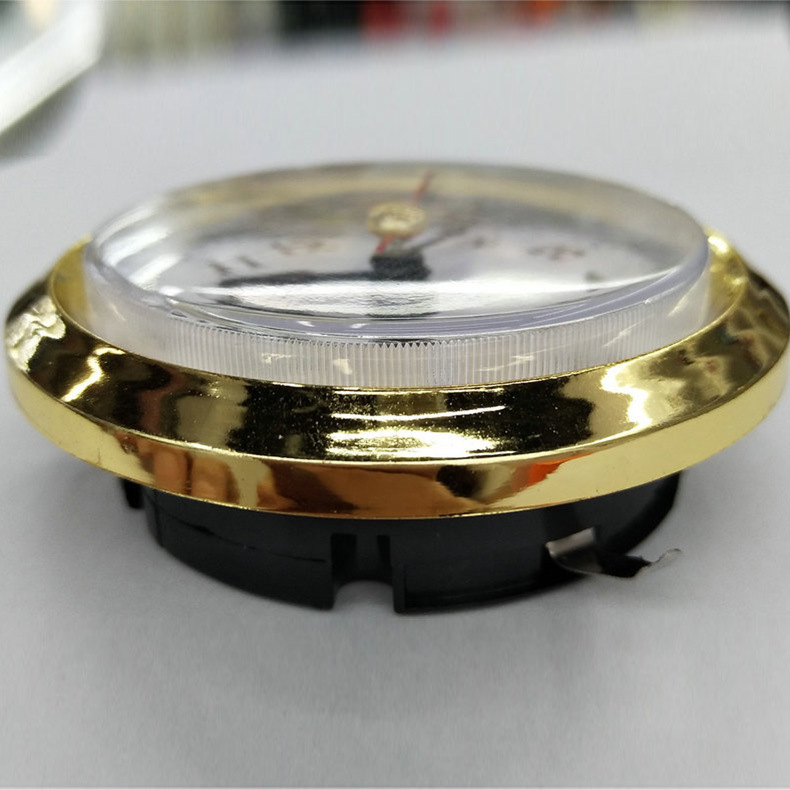 厂家供应70mm指针式工艺表头 嵌入式石英钟胆 圆形嵌入式钟胆详情图6