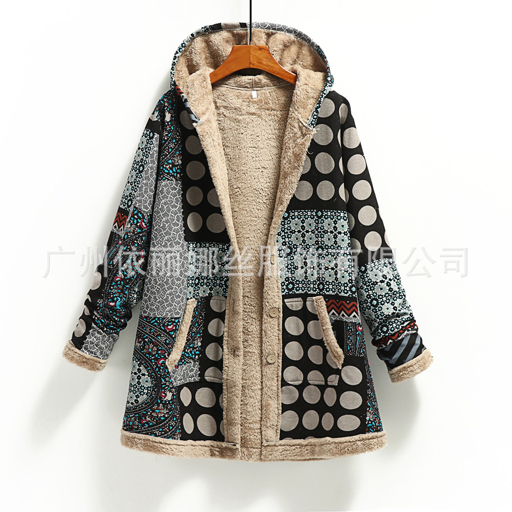 Sudadera Térmica de Algodón y Lino con Capucha y Felpa para Invierno