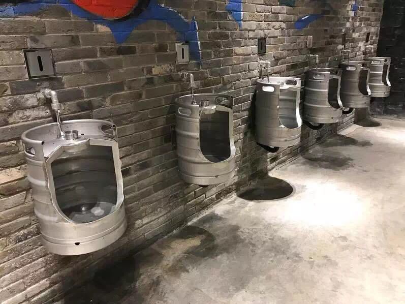 小便池啤酒桶 创意吧凳洗手池啤酒桶工业风网红扎啤桶装饰啤酒桶