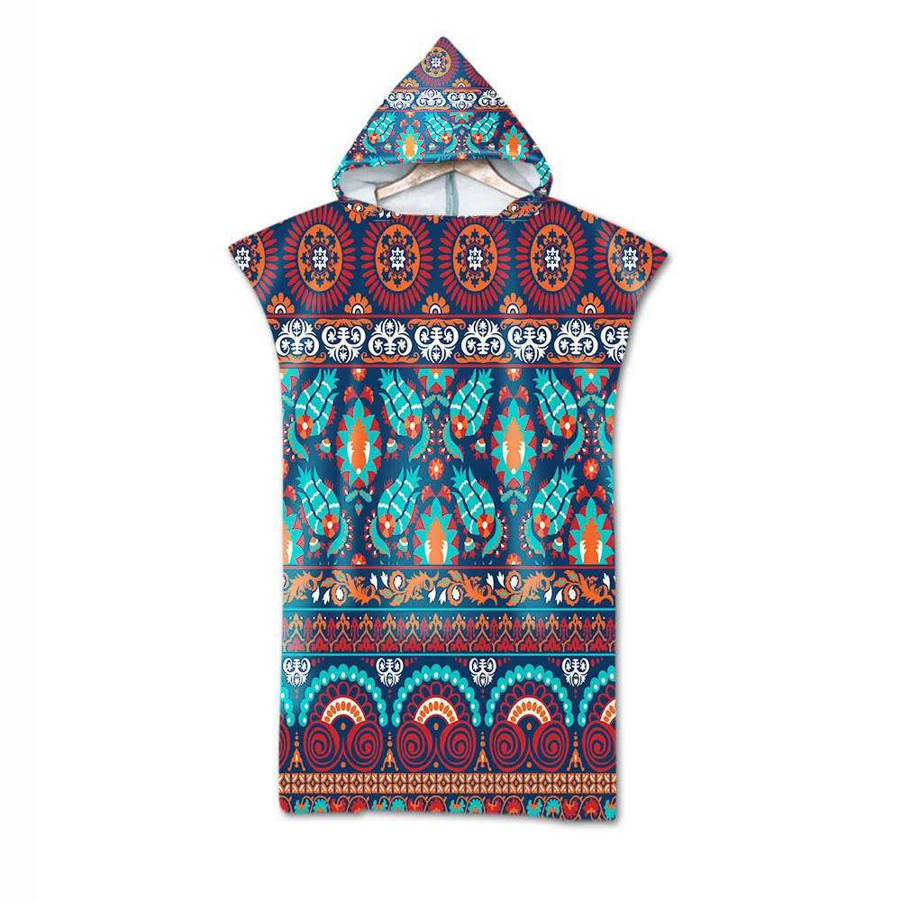 Шитье банное полотенце мода 3D цифровая печать пляжное полотенце для взрослых с капюшоном банное полотенце микрофибра картина