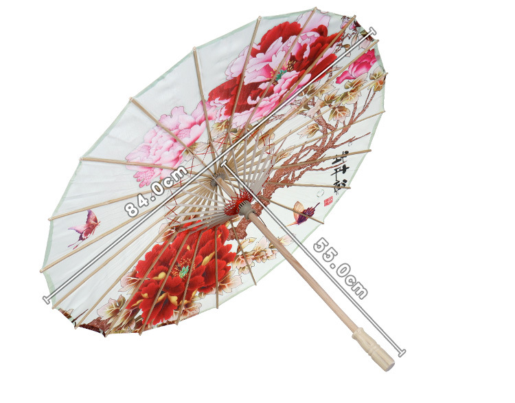 Wholesale of wedding product creative decorative umbrellas, handcrafted bamboo edge craft multi-color oil-paper umbrellas, scenic area event decorative umbrellas, dance prop umbrellas detail image 3