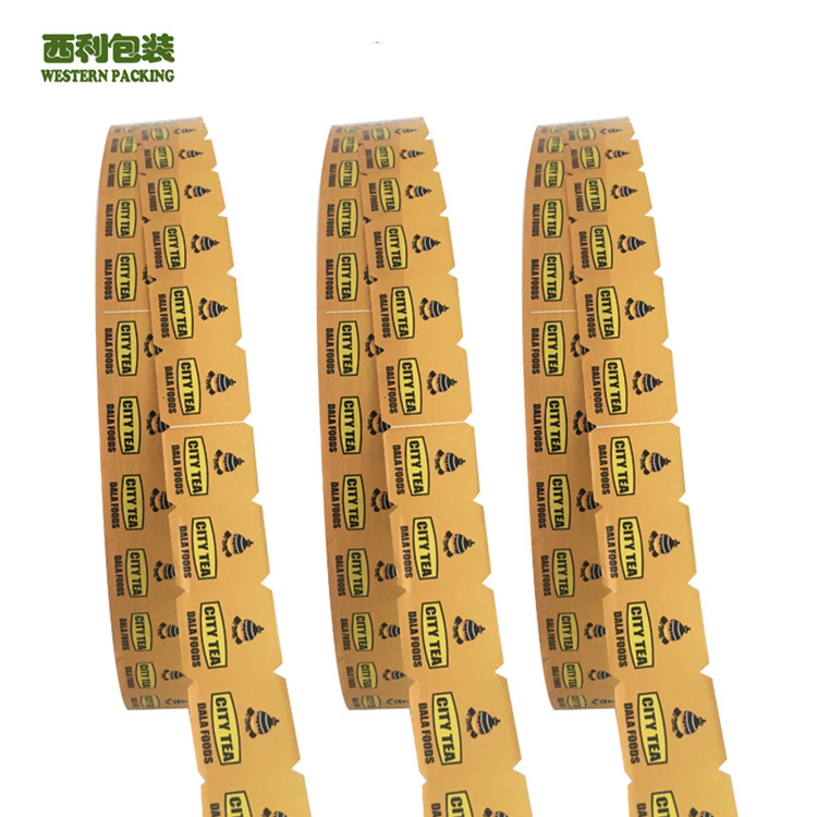 厂家直销茶叶标签纸 茶叶吊牌卷材 热封型茶叶标签卷材