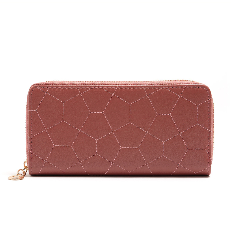 121g Weight Polyester Lining Material Zipper Closure Type Business Occasion Pu Leather Material Solid Color Pattern Women'S Gender Square Shape Rose Red, Red, Gold, Silver, Black Color Nihaojewelry Wholesale Accessories New Fashion Sewing Thread Geometric Pattern Clutch 21