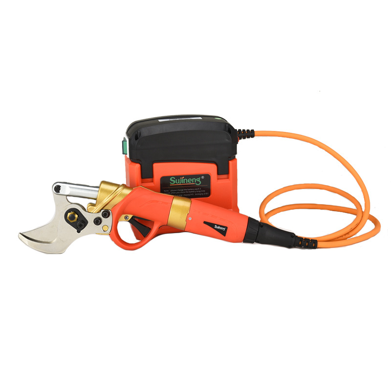 速技能45mm开口电动修枝剪 滚珠丝杆驱动 大容量锂电池 电动剪刀