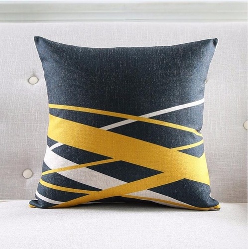 Wish Amazon ebay cross-border design Nordic geometric striped sofa pillow thick linen decorative cushion