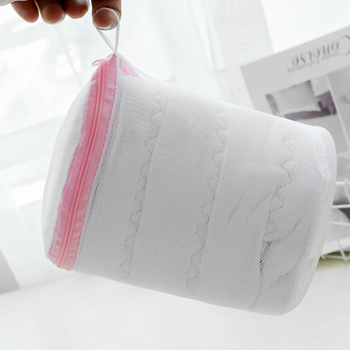 Foldable bra wash bag white bra wash bag with stand underwear storage basket