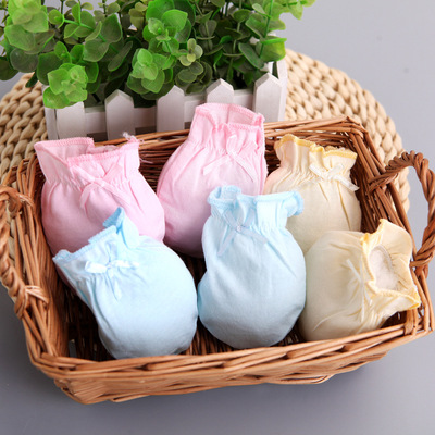 2019新款儿童卡通小手套男女宝宝纯棉护手防抓脸亲肤柔软9|ru