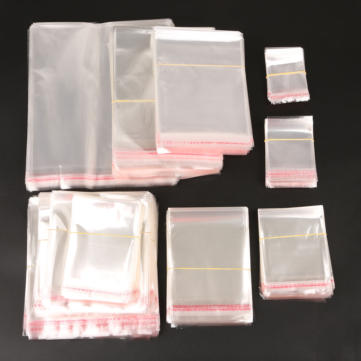 Daily Occasion Simple Style Transparent Plastic Jewelry Packaging Bags