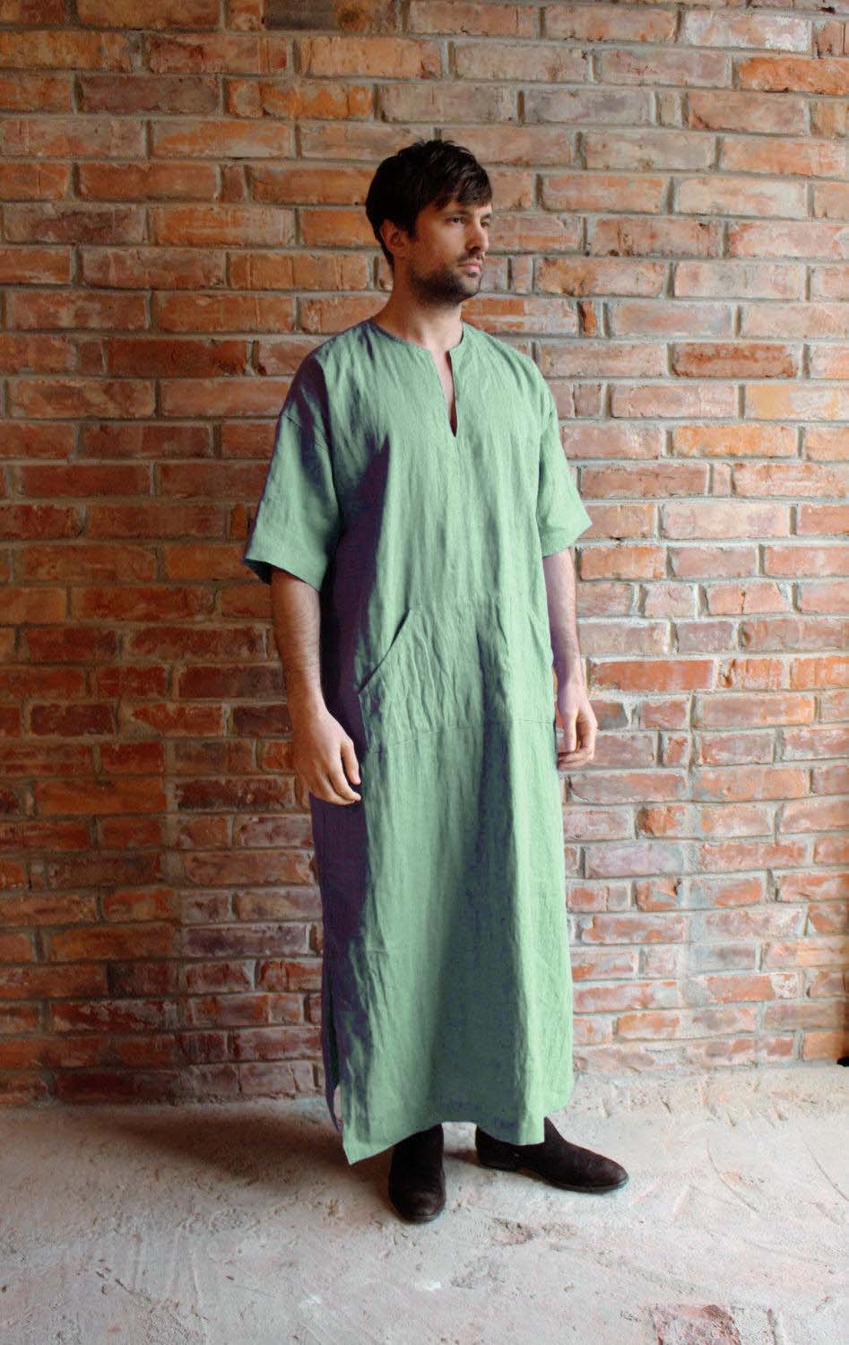 2018外贸欧美男士新款棉麻民族风男士T恤男wish爆款|ru