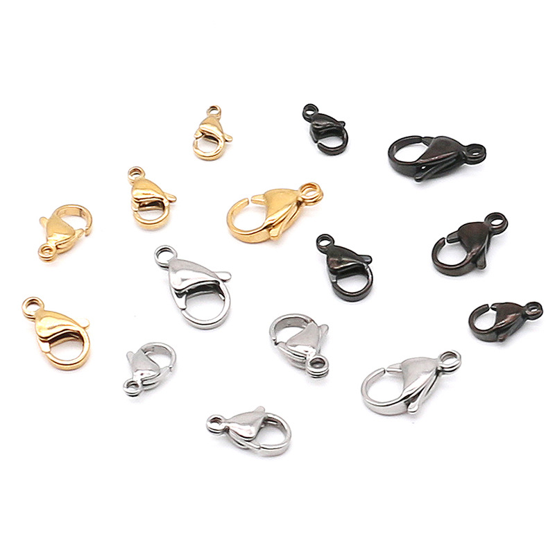 304 Stainless steel Lobster clasp Dog clasp DIY Accessories electroplate Necklace clasp Bracelet clasp
