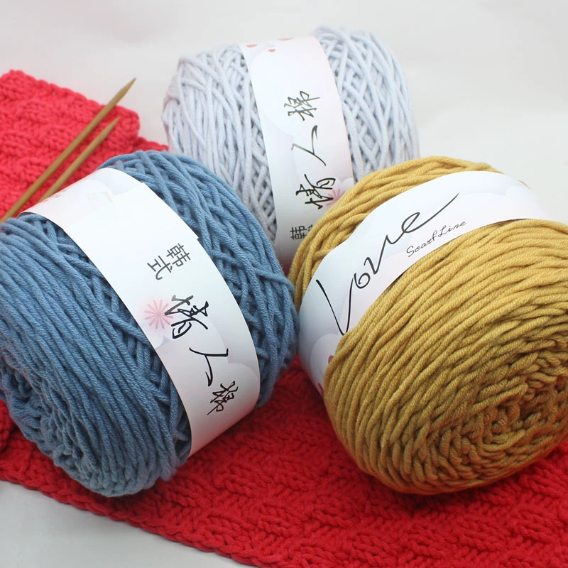 Тафтинговый пистолет грубая шерсть 8 нитей хлопка любовника любовь молоко хлопок тафтинговый пистолет линия тыкая Вышитое одеяло ручной работы