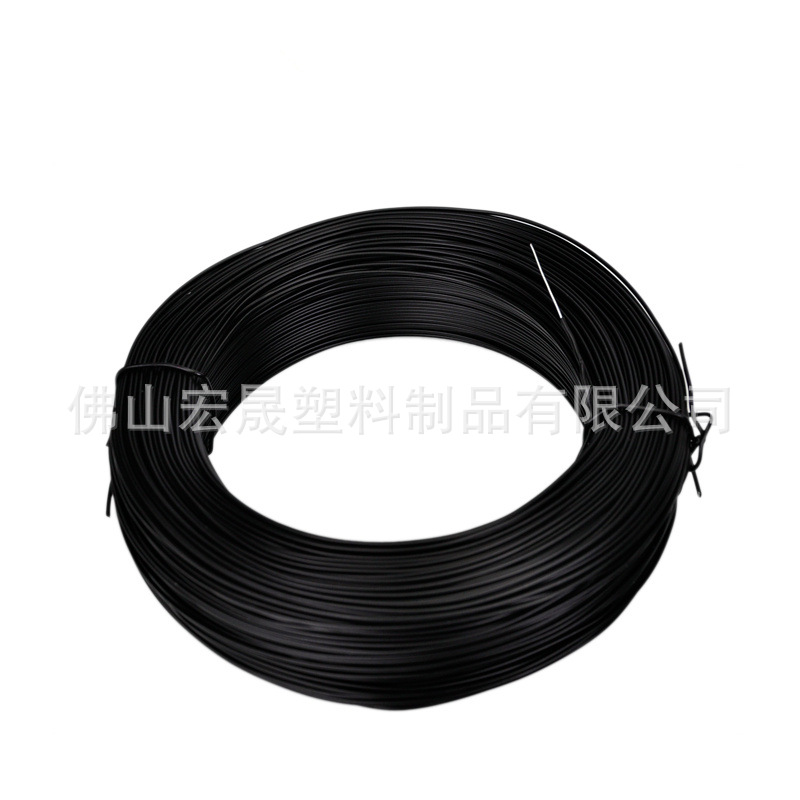 Green plastic PVC Tie line Galvanized wire Optical cable communication Banding with Plastic bag Wire Tie line Core Tie line