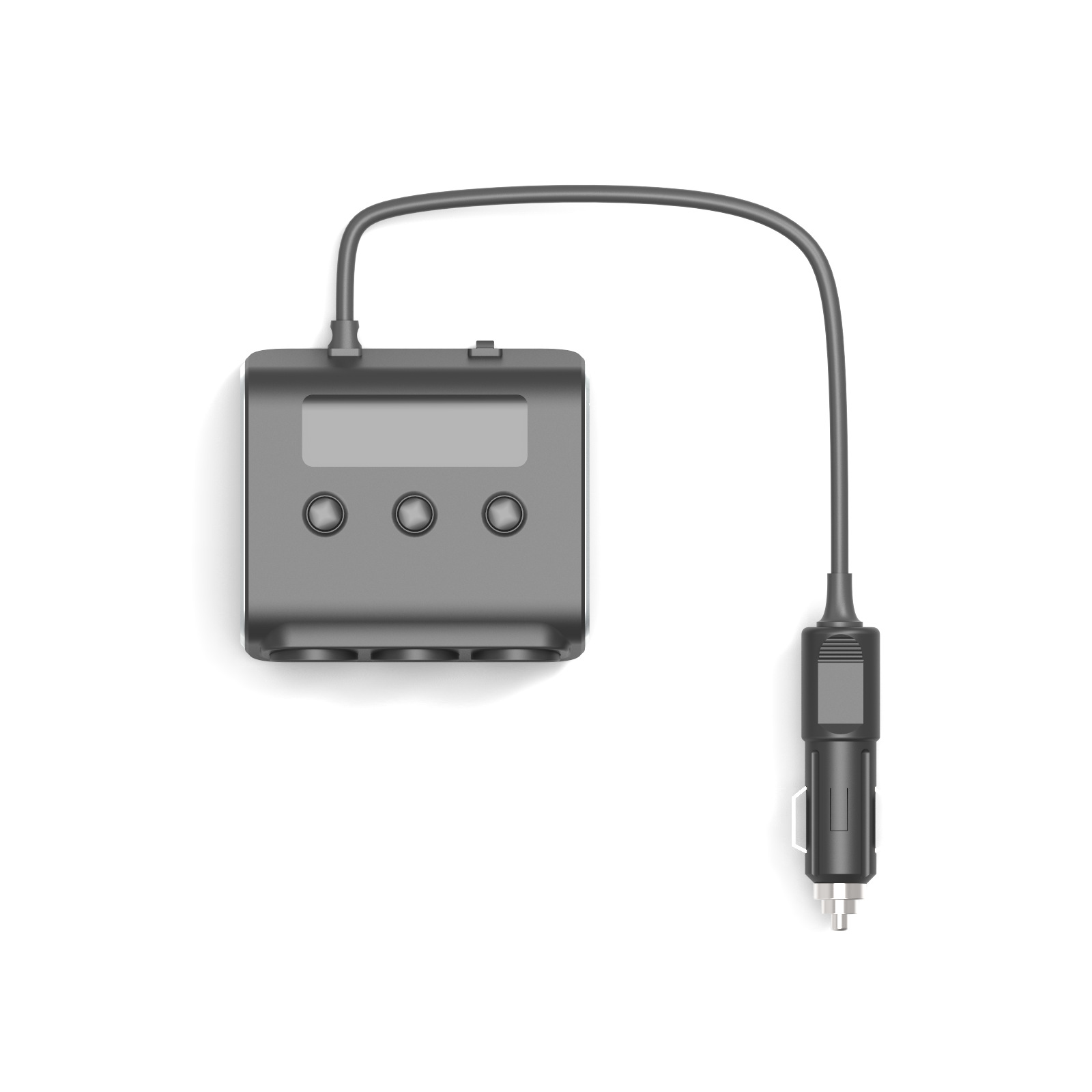 车载汽车点烟器一拖三多车充功能4口快充USB手机充电器深圳厂家