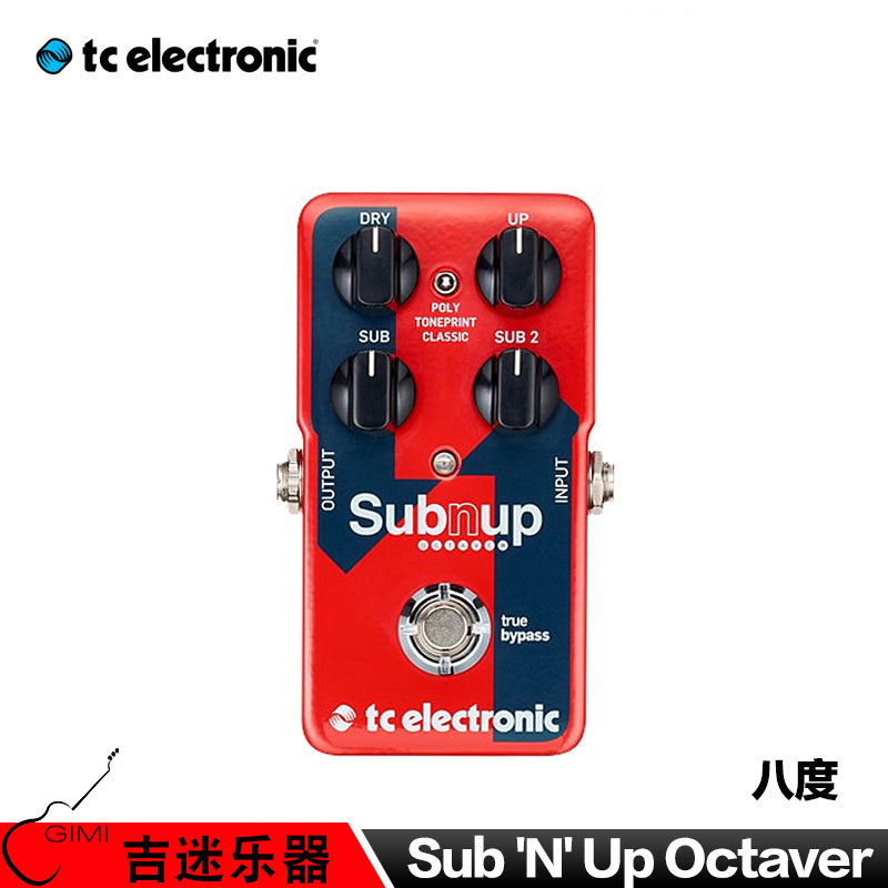 TC Electronic八度音升降复音电吉他单块效果器 Sub'n'Up Octaver