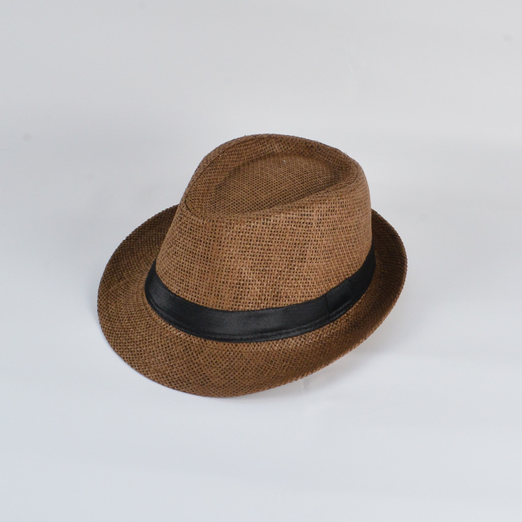 Hommes Élégant Couleur Unie Sertissage Chapeau Fédora display picture 2