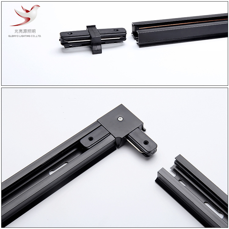 LED track light track bar, two-line full aluminum thickened background wall exhibition track bar, clothing store spotlight track bar