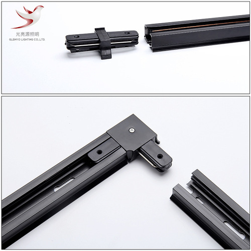 LED track light track bar, two-line full aluminum thickened background wall exhibition track bar, clothing store spotlight track bar