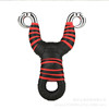 Metal slingshot, street hair rope with flat rubber bands, Olympic Olympic bow